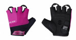 Cyklistické rukavice FORCE Sector gel lady,černo-růžové