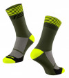 Ponožky FORCE STREAK, zeleno-fluo L-XL/42-46