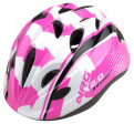 Cyklistická přilba PRO-T Plus Toledo In mold dětská, růžovo-bílo-černá NRG