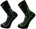 Ponožky dětské HAVEN TREKKING černo/zelené a černo/šedé, 2 páry