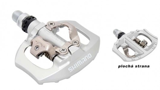 Pedály Shimano PD-A530 stříbrné