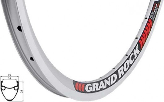 Ráfek Remerx Grand Rock 622 SE+GBS 36d stříbrný