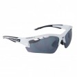 Brýle FORCE RIDE PRO bílé diop.klip,černá laser skla