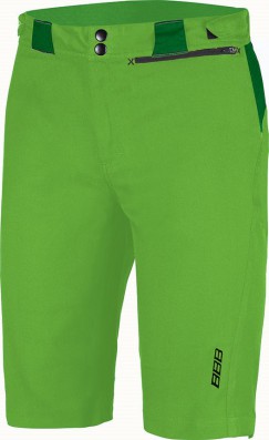 Cyklistické kalhoty krátké BBB BBW-310 Element zelené kraťasy