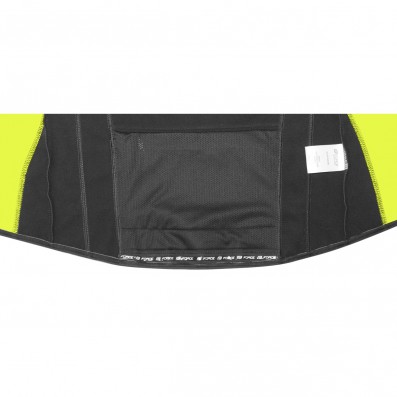 Cyklistická bunda FORCE X72 softshell pánská, černo-fluo