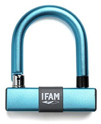 Zámek IFAM podkova 60x80mm modrý