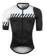 Cyklistický dres FORCE FASHION, krátký rukáv,černo-bílý