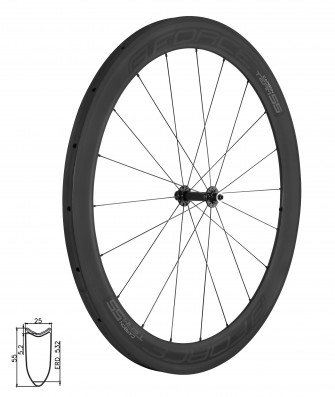 Kolo přední siln. FORCE TEAM KARBON 55 galuskové