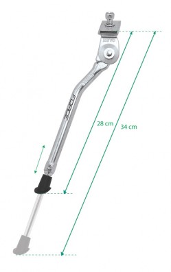Stojan FORCE RAF 20-28" Al pod rám bez protikusu, stříbrný