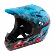 Přilba FORCE TIGER downhill, modro-černo-červ. L-XL