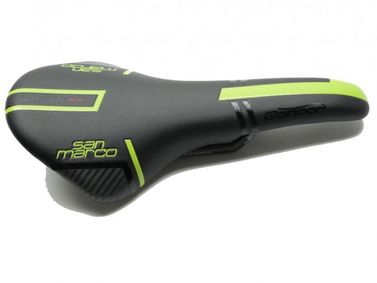 Sedlo Selle San Marco Concor Carbon FX černo-zelená