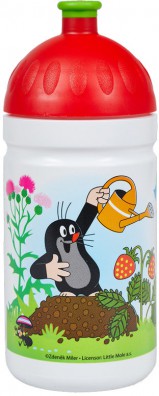 Zdravá láhev RB 0,5 l Krtek červená