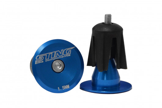 Zátky do řidítek STING ST-PLUG02 modrá