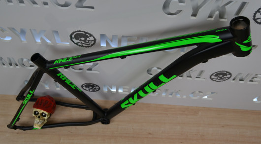 Rám 29" SKULL AL Tapered černo-zelený 23"