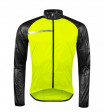 Cyklistická bunda FORCE WINDPRO neprofuk, fluo-černá