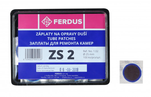 Záplata FERDUS ZS2 kulatá 25mm