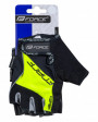 Cyklistické rukavice FORCE GRIP gel, fluo