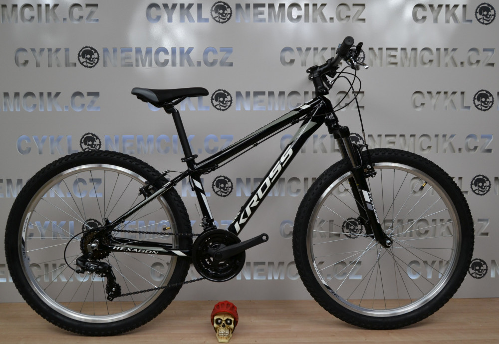 Kolo Kross Hexagon BLACK / WHITE / GRAPHITE GLOSSY - CykloNěmčík.cz
