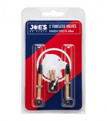 JOE´S VENTILKY 2X TUBELESS FRENCH/PRESTA VALVES 40 MM