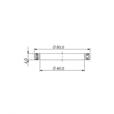 Ložisko kuličkové CB-251 6708/6W 2RS 40x50x6