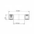 Ložisko kuličkové keramické CB-347 6902 LLB 15x28x7