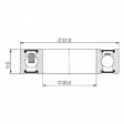 Ložisko kuličkové keramické CB-368 6904 LLB 20x37x9