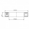 Ložisko kuličkové keramické CB-371 MR24377 LLB 24x37x7