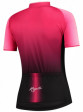 Dámský prémiový cyklodres Rogelli GLOW s krátkým rukávem, růžovo-černý