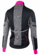 Dámská softshellová bunda Rogelli BLISS, černo-šedo-reflexní růžová