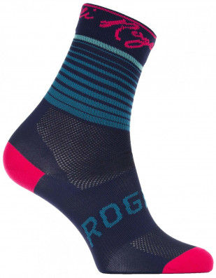 Dámské ponožky ROGELLI IMPRESS, modro-růžové