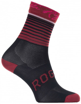 Dámské ponožky ROGELLI IMPRESS, vínovo-růžové