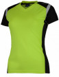 Dámské funkční triko ROGELLI EABEL, reflexní žluté-černo-bílé