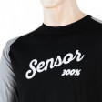 SENSOR MERINO ACTIVE PT LOGO PÁNSKÉ TRIKO DLOUHÝ RUKÁV ČERNÁ/ŠEDÁ