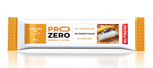 NUTREND tyčinka PROZERO 65g, banánovo-karamelový koláč