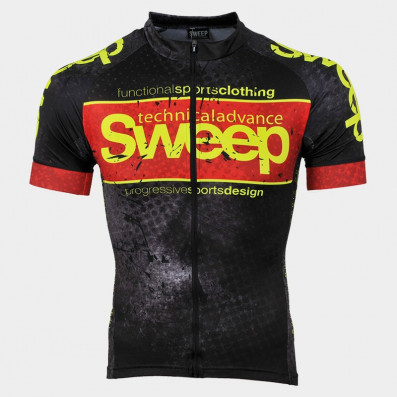 SWEEP CYKLISTICKÝ DRES ELITE RACE CYKLO-D041 ČERNO/ČERVENÝ