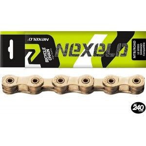 ŘETĚZ NEXELO 12 RYCHLOSTNÍ 1/2x11/128 STŘÍBRNÝ BOX