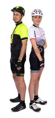 ETAPE – pánský dres FACE, černá/žlutá fluo