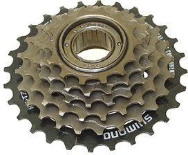 Šroubovací 6-ti kolečko SHIMANO MF-TZ206428 14-28 zubů, hnědé/černé