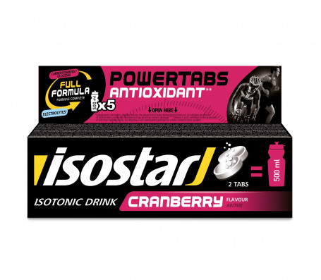 ISOSTAR POWERTABS tablety 120g brusinka