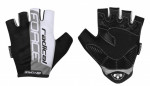Cyklistické rukavice FORCE RADICAL, šedo-bílo-černé