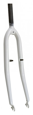 Vidlice 28" 1 1/8"-255, 480mm Fe bílá V-brake