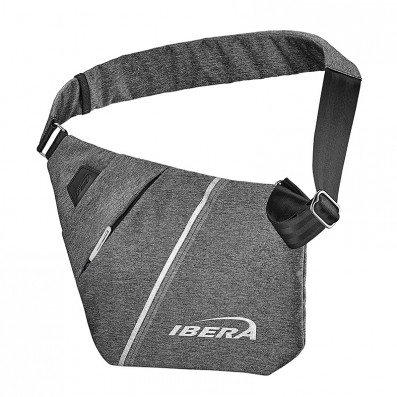 Brašna na rameno IBERA SF1 Slimline Sling Bag šedá