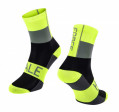 Ponožky FORCE HALE, fluo-černo-šedé L-XL/42-47