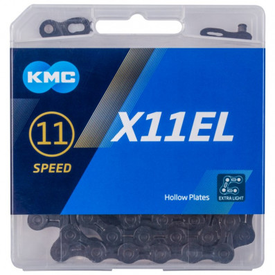 ŘETĚZ KMC X11 EL ČERNÝ 118ČL. BOX