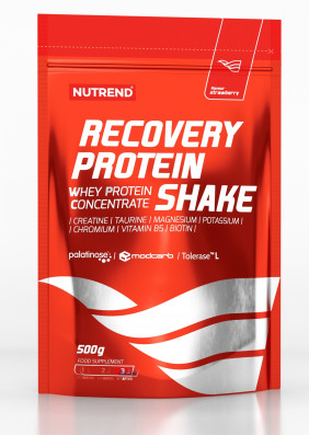 NUTREND RECOVERY PROTEIN SHAKE, 500 g, jahoda