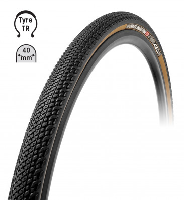 Plášť TUFO Gravel THUNDERO 700x36C, bezduš.črn/béž