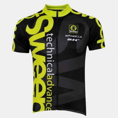 SWEEP CYKLISTICKÝ DRES CLASIC CYKLO-D021 ČERNO/ŽLUTÝ FLUO