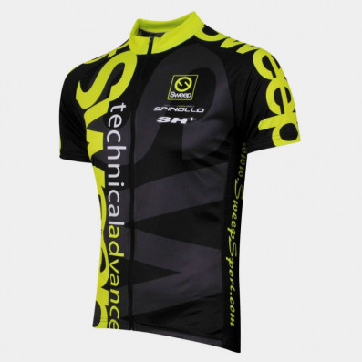 SWEEP CYKLISTICKÝ DRES CLASIC CYKLO-D021 ČERNO/ŽLUTÝ FLUO