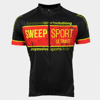 SWEEP CYKLISTICKÝ DRES CLASSIC CYKLO-D059 ČERNO/ČERVENÝ