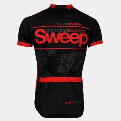 SWEEP CYKLISTICKÝ DRES CLASIC CYKLO-D010A ČERNO/ČERVENÝ